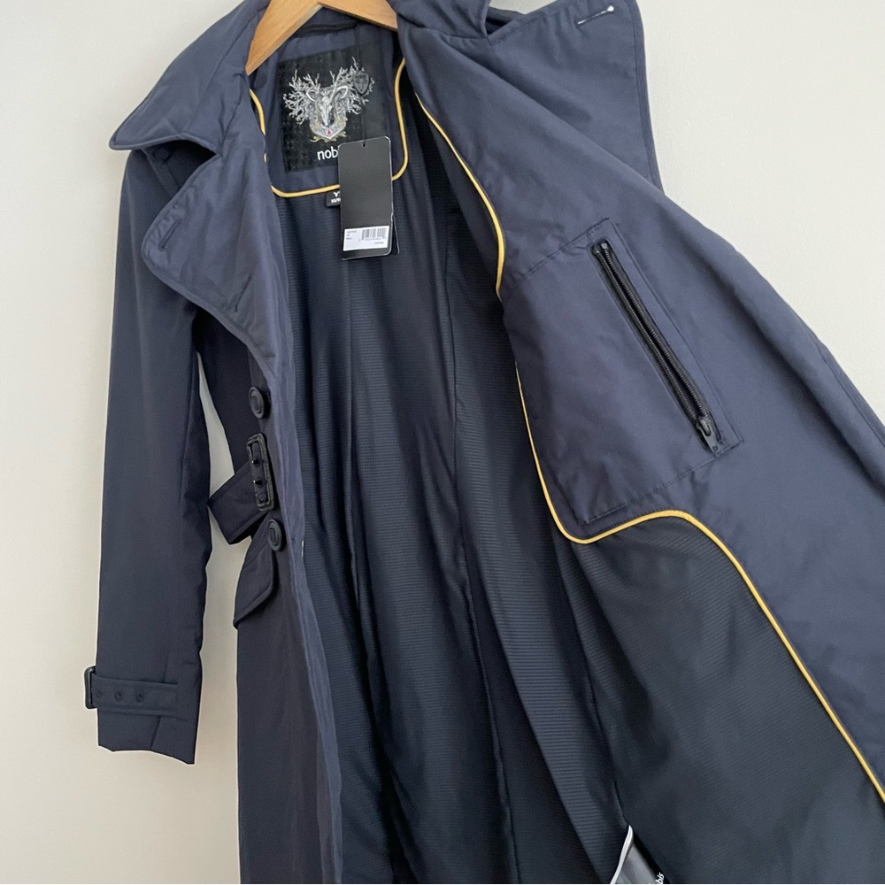 Nobis Justice Legacy Trench Coat in Navy NWT - Picture 3 of 12